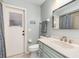 Bathroom with shower and single vanity at 5273 Crestline Ter, Port Charlotte, FL 33981