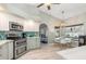 Bright kitchen with breakfast nook overlooking the pool and patio at 5273 Crestline Ter, Port Charlotte, FL 33981