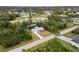 Aerial view of the house and neighborhood at 5452 Montego Ln, Port Charlotte, FL 33981