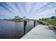 Private dock with access to the waterway at 720 Bimini Ln, Punta Gorda, FL 33950