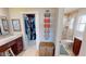Elegant bathroom with walk-in shower and large closet at 1022 Lucia Dr, Punta Gorda, FL 33950