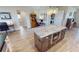 Updated kitchen features an island and laundry area at 1022 Lucia Dr, Punta Gorda, FL 33950