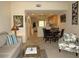 Open concept dining area with table and chairs at 1246 Rio De Janeiro Ave # 503, Punta Gorda, FL 33983