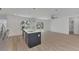 Open kitchen with island and stainless steel appliances at 1325 Goshen Rd, North Port, FL 34288