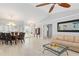 Formal dining room features a wood table and matching chairs at 1460 Raven Ct, Punta Gorda, FL 33950