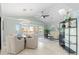 Open concept dining area with water views and stylish furnishings at 1460 Raven Ct, Punta Gorda, FL 33950