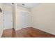Spacious bedroom with wood floors and double closets at 17456 Foremost Ln, Port Charlotte, FL 33948