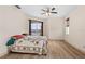 Bedroom with water view and ceiling fan at 17456 Foremost Ln, Port Charlotte, FL 33948