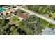 Aerial view showing the property's location and surrounding lots at 19071 Helena Ave, Port Charlotte, FL 33948