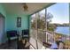 Screened porch with lake view at 19375 Water Oak Dr # 203, Port Charlotte, FL 33948