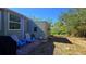 Backyard with shed and patio furniture at 24362 Yacht Club Blvd, Punta Gorda, FL 33955