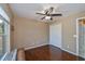 Simple bedroom with large closet and wood floors at 24362 Yacht Club Blvd, Punta Gorda, FL 33955