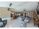 Open living room, kitchen, and dining area at 24362 Yacht Club Blvd, Punta Gorda, FL 33955