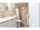 Clean bathroom with shower/tub combo and updated vanity at 25188 Marion Ave # 12, Punta Gorda, FL 33950