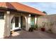 Front entrance with stained glass accents and tiled flooring at 25188 Marion Ave # 12, Punta Gorda, FL 33950