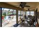 Relaxing screened porch overlooking the canal and pool at 25188 Marion Ave # 12, Punta Gorda, FL 33950
