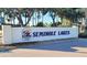 The Seminole Lakes community entrance sign at 26166 Stillwater Cir, Punta Gorda, FL 33955
