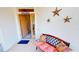 Comfortable bench and front door at 26166 Stillwater Cir, Punta Gorda, FL 33955