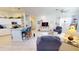 Bright living room with a view of the kitchen at 26166 Stillwater Cir, Punta Gorda, FL 33955