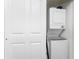 Stackable washer and dryer in a closet at 26397 Nadir Rd # 208, Punta Gorda, FL 33983