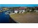 Aerial view of house and private boat dock at 3335 Purple Martin Dr # 6, Punta Gorda, FL 33950