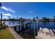 Private boat dock with floating dock and lift at 3335 Purple Martin Dr # 6, Punta Gorda, FL 33950