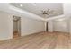 Large bedroom with hardwood floors and high ceilings at 4629 Enid Ln, North Port, FL 34288