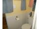 Small bathroom with toilet and shower at 5232 Palena Blvd, North Port, FL 34287