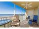 Screened balcony with outdoor seating and water views at 101 N Marion Ct # 131, Punta Gorda, FL 33950