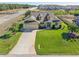 Aerial view of the house and surrounding area at 1020 Caliva St, North Port, FL 34286