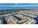 Bird's-eye view of the house and surrounding neighborhood, highlighting waterfront access at 1029 San Mateo Dr, Punta Gorda, FL 33950