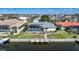 Aerial view showcasing the property's location and backyard oasis at 1029 San Mateo Dr, Punta Gorda, FL 33950