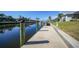 Private boat dock offering convenient access to the waterway at 1029 San Mateo Dr, Punta Gorda, FL 33950