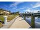 Extended concrete dock perfect for boat parking and relaxing by the water at 1029 San Mateo Dr, Punta Gorda, FL 33950