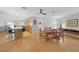 Dining area with wood table and chairs, adjacent to the kitchen at 1029 San Mateo Dr, Punta Gorda, FL 33950