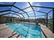 Inviting, screened pool with canal views at 1029 San Mateo Dr, Punta Gorda, FL 33950