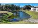 Serene pond view with lush green landscaping at 1051 Forrest Nelson Blvd # M-203, Port Charlotte, FL 33952