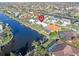 Property location shown from above at 1075 Messina Dr, Punta Gorda, FL 33950