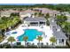 Resort-style pool with a spa and patio area at 1259 Backspin Dr, Englewood, FL 34223