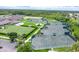 Aerial view of Riverwood tennis and pickleball courts at 13147 Preserve Ct, Port Charlotte, FL 33953