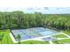 Well-maintained pickleball courts with shaded seating at 13147 Preserve Ct, Port Charlotte, FL 33953