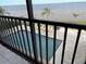 Partial view of the pool from balcony at 1601 Park Beach Cir # 125/11, Punta Gorda, FL 33950