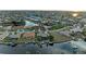 Bird's-eye view of waterfront home with canal access at 2358 El Cerito Ct, Punta Gorda, FL 33950