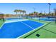 Community pickleball courts with blue and green surface at 25281 E Lenox Cir, Punta Gorda, FL 33950