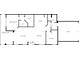 Floorplan layout for home featuring two bedrooms, living and dining spaces at 2860 Arugula Dr, North Port, FL 34289