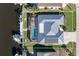 Direct overhead aerial of home, highlighting pool and metal roof at 2871 Coral Way, Punta Gorda, FL 33950