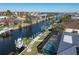 Property is situated on the canal with a private dock and boat at 2871 Coral Way, Punta Gorda, FL 33950