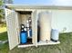 Exterior water filtration system with tanks at 3924 Candia Ave, North Port, FL 34286