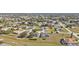 Aerial view of a residential neighborhood showcasing homes with pools and lush landscaping at 413 San Ambrosio St, Punta Gorda, FL 33983