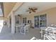 Screened patio with pool view and outdoor seating at 413 San Ambrosio St, Punta Gorda, FL 33983